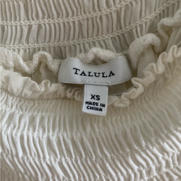 Aritzia Flowy Off Shoulder White Dress - Size X Small - Picture 2 of 3
